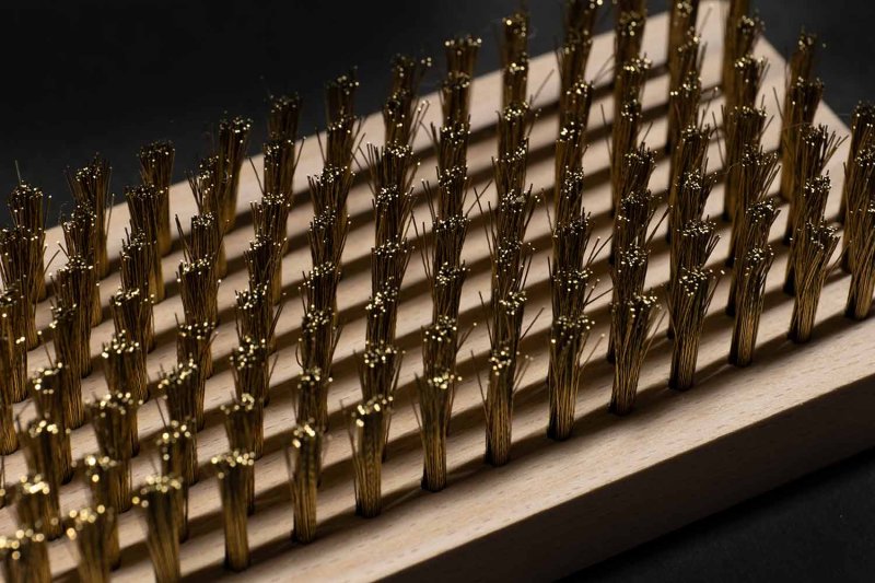 画像3: 【生産終了】焼印入り真鍮ブラシ スクエアタイプ (3)